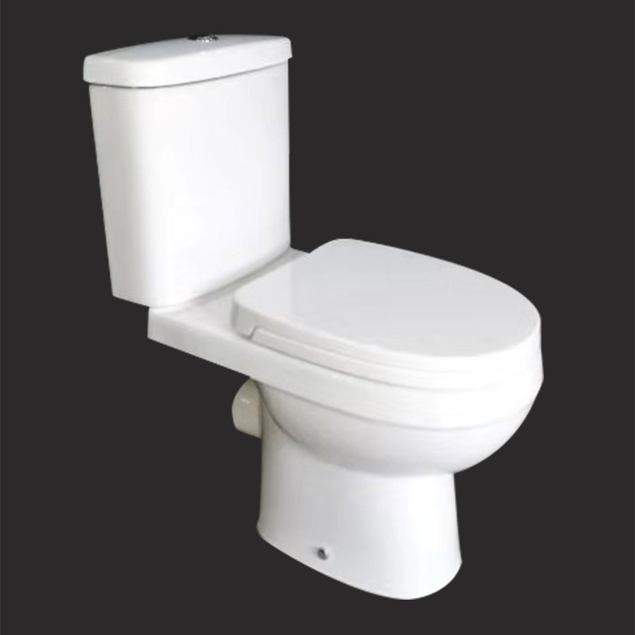 Toilette de salle de bain avec chasse d'eau par gravité en deux pièces - SD303