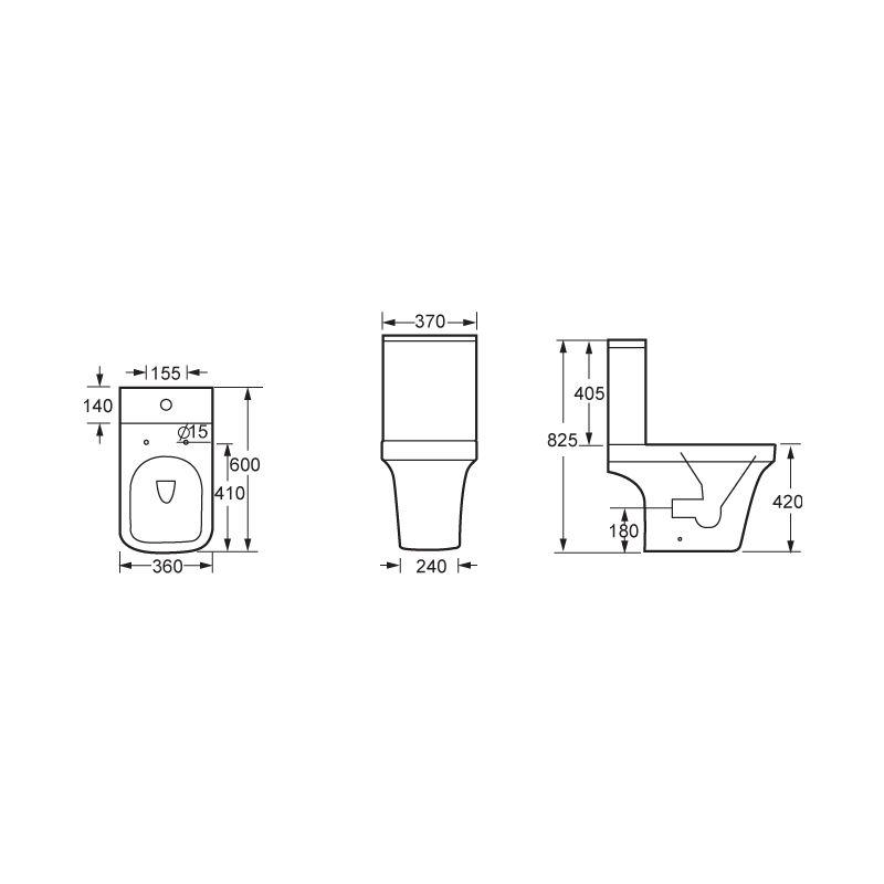 Toilette lavable AVEC COUVERCLE DE SIÈGE UF --SD618C